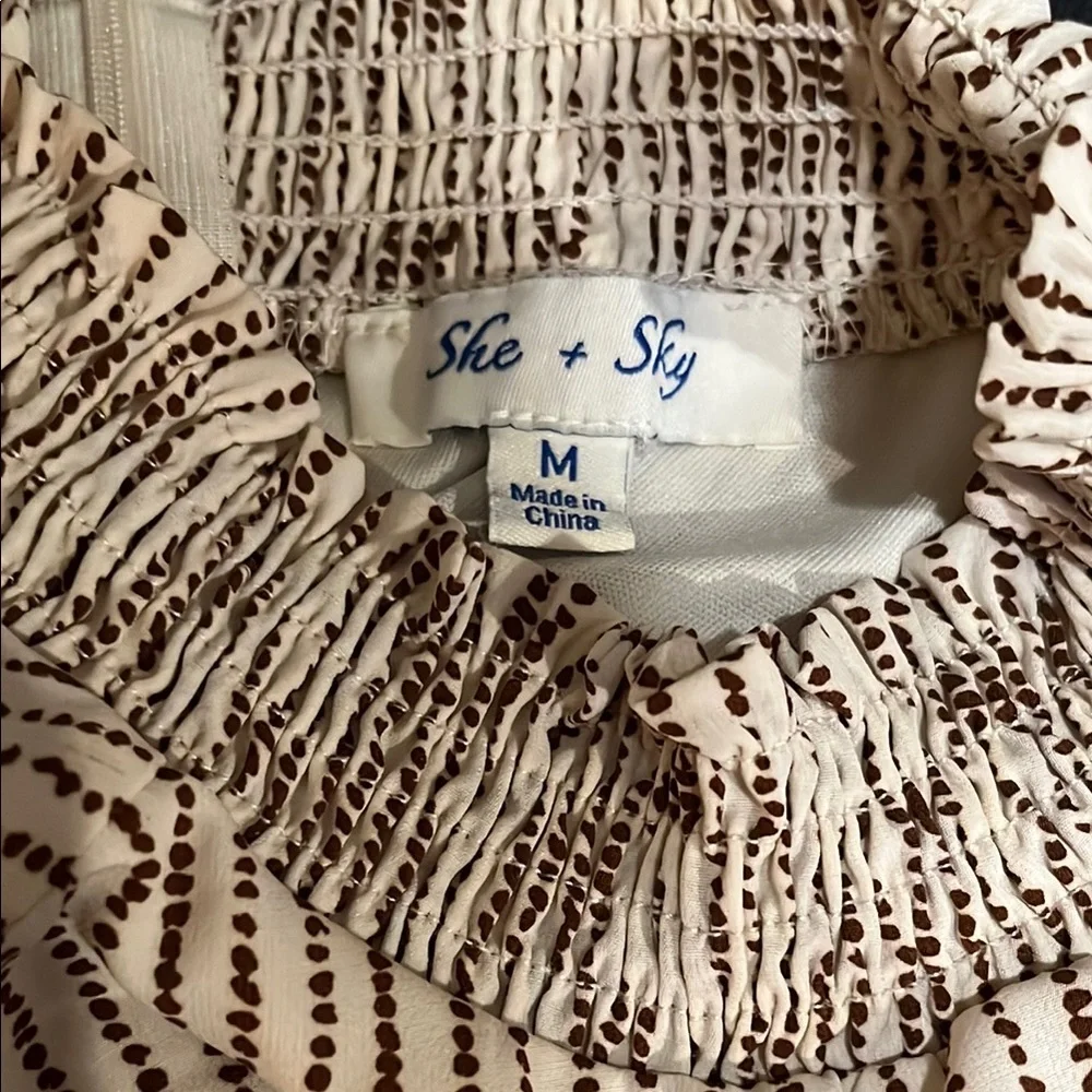 Jumpsuit She + Sky Brown Cream versatile - Picture 7 of 7